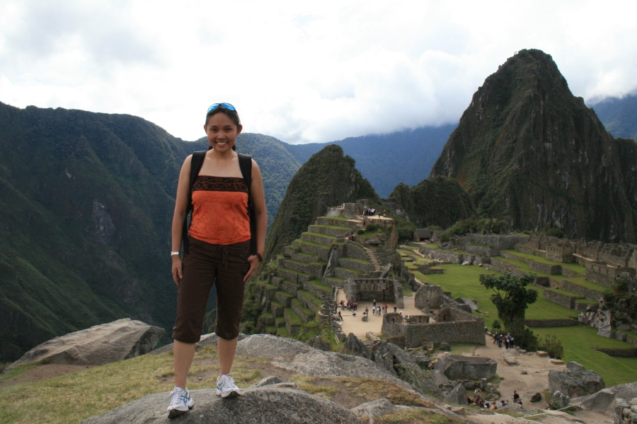 Do the white sneakers cancel out the awesomeness being in Machu Picchu?