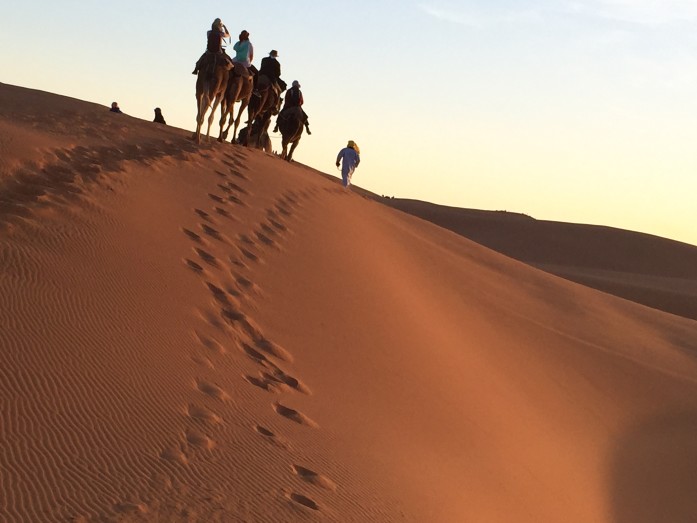 Caravan led by our Tuareg guide Ali