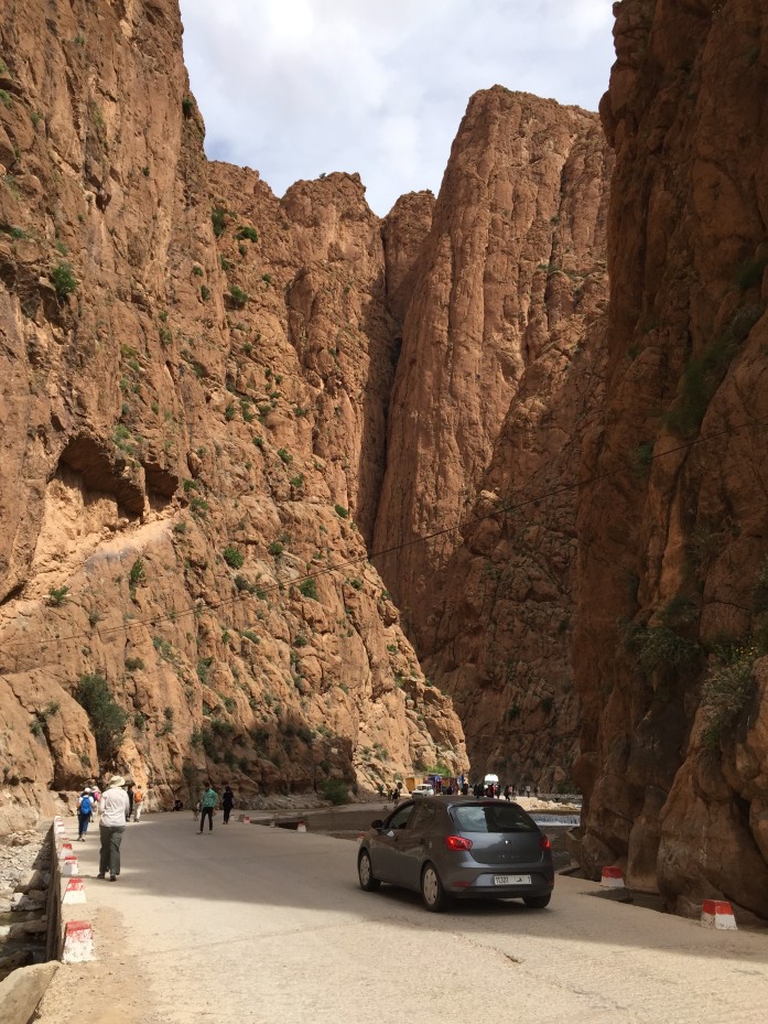 The narrow part of the Todgha Gorge