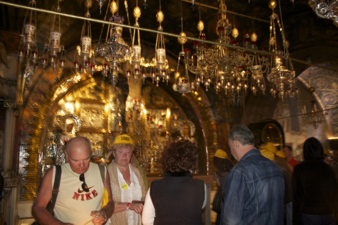 Place of Crucifixion altar controlled by the Greek Orthodox church