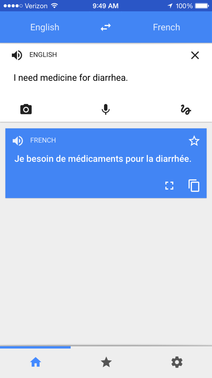 Google Translate app