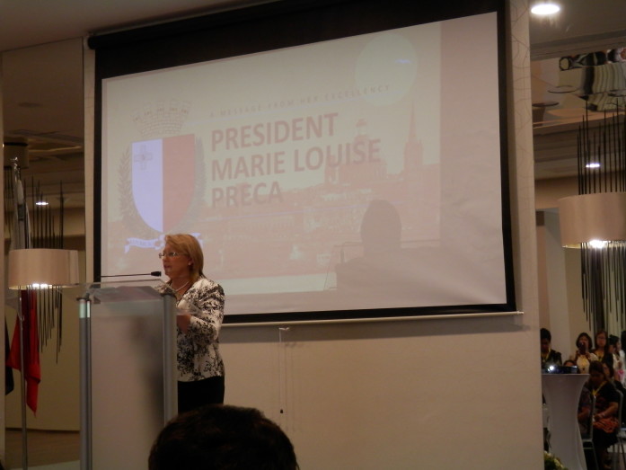 Her Excellency Marie Louise Preca, President of Malta